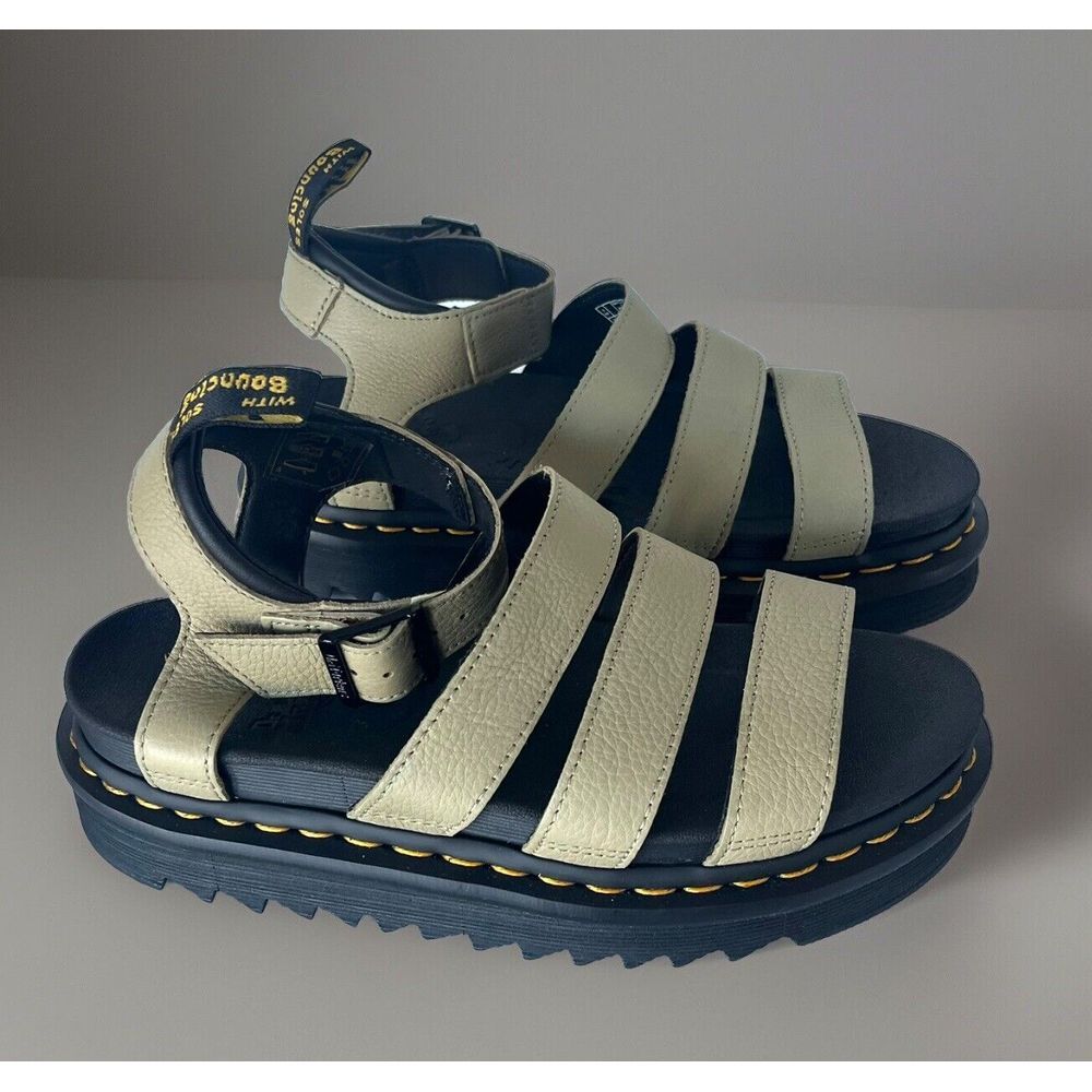 Doc Martens Dr Blaire Platform Vegan Leather Sand Sandals Size US 7 / EU 38 NEW